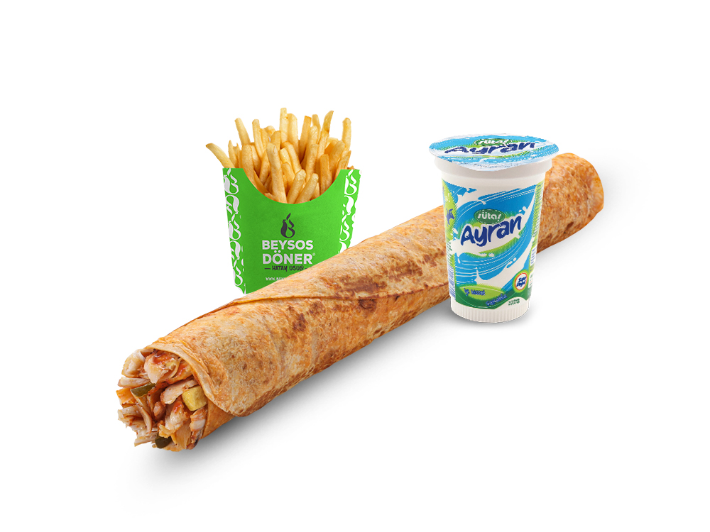 Large Tavuk Dürüm Menü